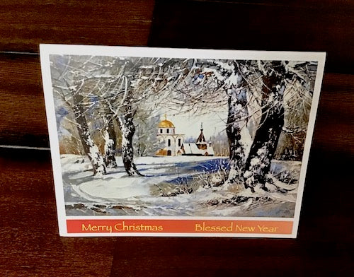 Christmas Card with a Church (1)