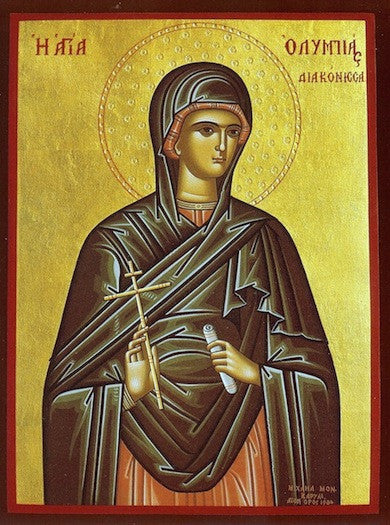 St. Olympias the Deaconess icon