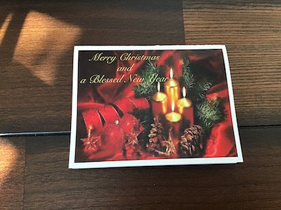 Christmas Card with candles (1)