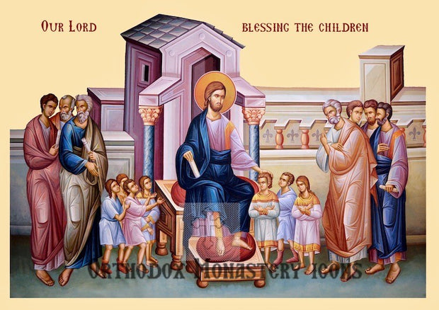 Christ and the children Icon (1)