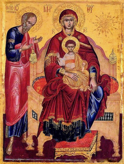 Theotokos "Enthroned" icon (3)