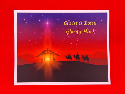 Christmas Card with Nativity scene (2)