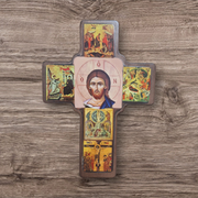 Hanging Cross with icons (3)