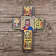 Hanging Cross with icons (5)