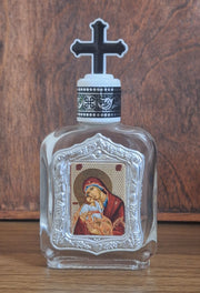 Glass Bottle for Holy Water or Holy Oil (BOT-PAN)