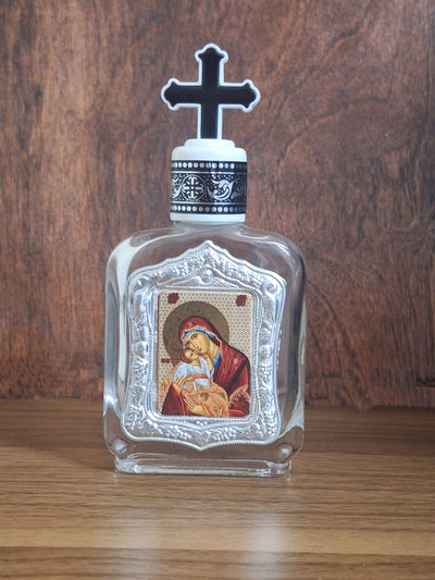 Glass Bottle for Holy Water or Holy Oil (BOT-PAN)