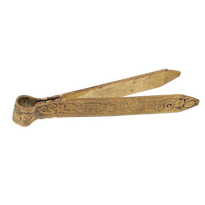 Small brass tong  for charcoal and incense