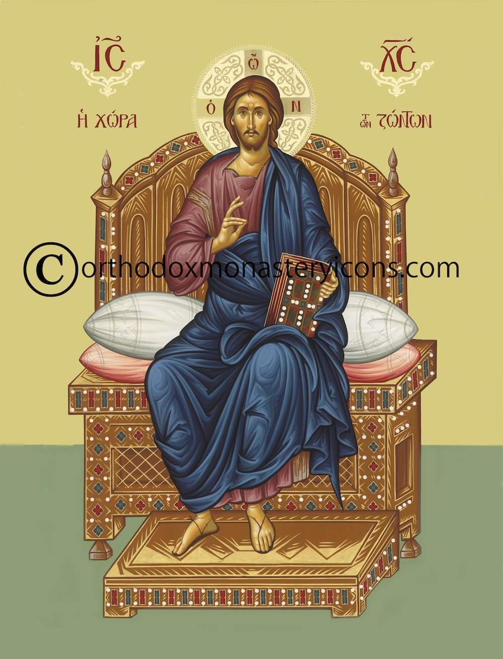 Orthodox icon of Jesus Christ \, image size:1000x1311