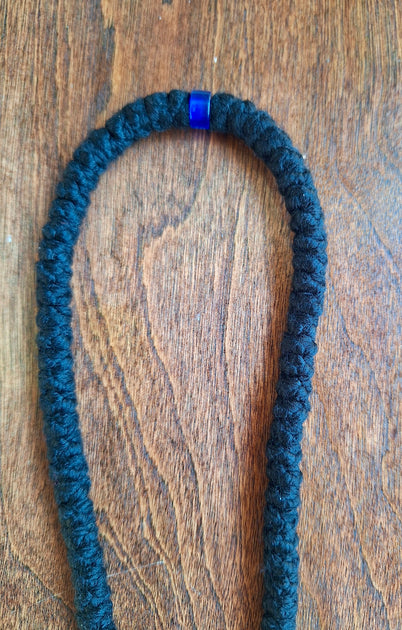 100 Knots Prayer Rope with red bead (123-GR-R) – orthodoxmonasteryicons.com