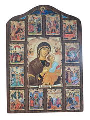 Theotokos with Festal icons