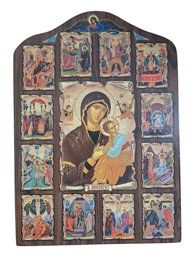 Theotokos with Festal icons