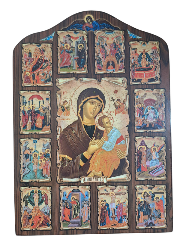 Theotokos with Festal icons
