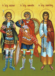 Ss. Menas, Victor and Vicent icon