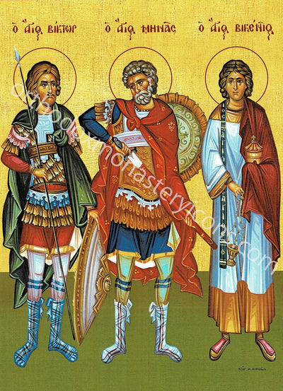 Ss. Menas, Victor and Vicent icon