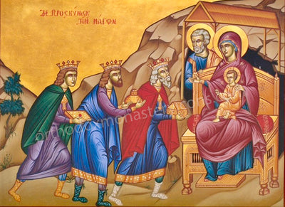 Veneration of the Magi icon