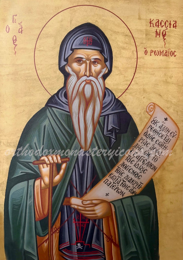 Greek Orthodox byzantine icon of Saint Cassian of Rome ...