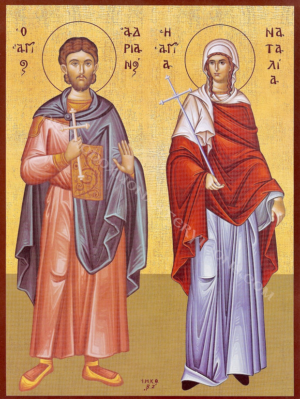 Ss Andrian and Natalia icon