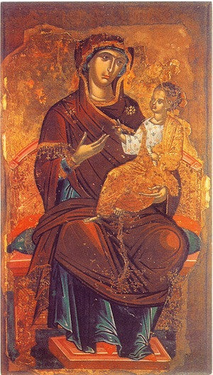 Theotokos "Enthroned" icon (5)