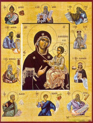 Theotokos with Prophets icon