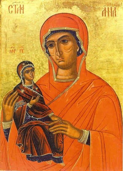 Panagia Theotokos Seven Steps Greek Byzantine Orthodox Icon Handmade