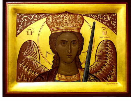 Archangel Michael "Taxiarches" of Mantamados icon (2).