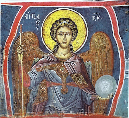 Eastern Greek orthodox icon of the Angel of God (2 ...