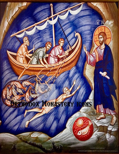 Appearance of the Jesus Christ to His Disciples into the Sea of Galilee icon