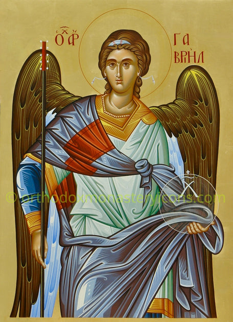 Orthodox byzantine icon of Archangel Gabriel (3 ...