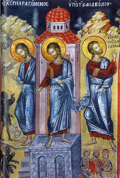 Three Temptations of our Lord Jesus Christ icon