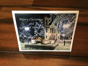 Folding Christmas Card with a Church (3)