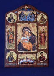 Theotokos with icons