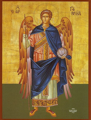 Orthodox byzantine icon of Archangel Gabriel (3 ...