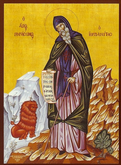 St. Gerasimus of Jordan River icon