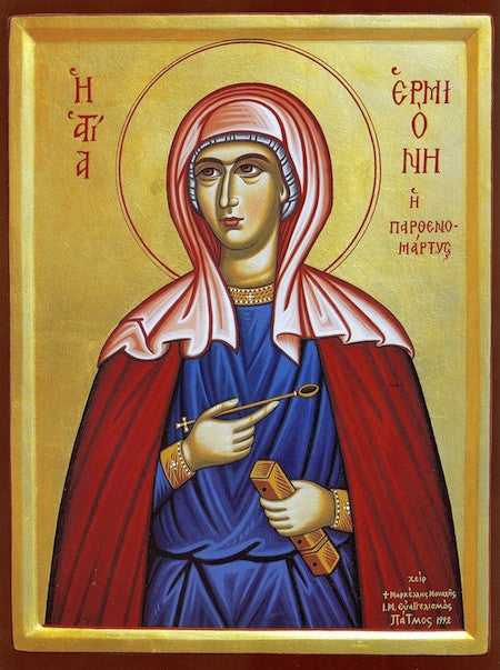 Orthodox icon of Saint Hermione the Virgin Martyr ...