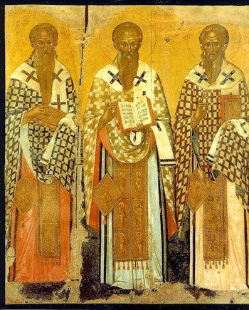 Three Hierarchs (Basil, Gregory, John) icon (2)