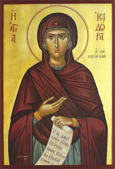 St. Isidora the Fool for Christ icon