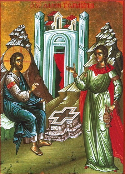 Jesus Christ and the Samaritan Woman icon