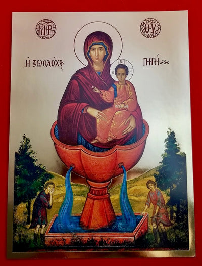 Theotokos "The Life-Giving Spring" icon (GF)