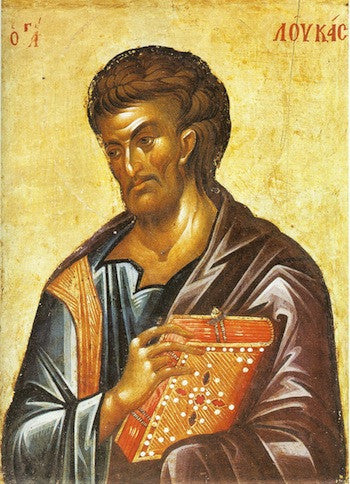 Greek orthodox icon of Saint Luke the Apostle and Evangelist ...