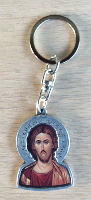 Metal Key Chain with Jesus Christ