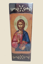 Candle block with Christ's icon