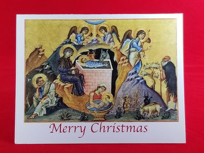 Christmas Card with the Nativity icon (2)