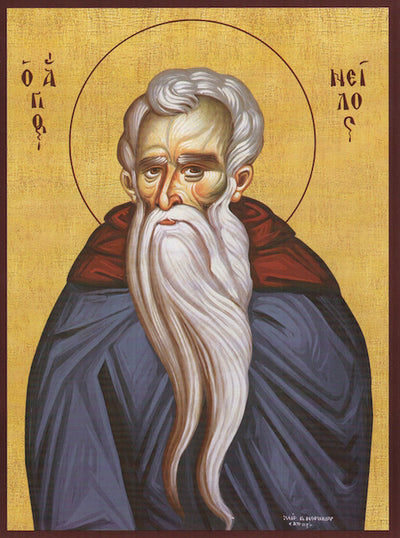 St. Nilus, the Myrrh-Guster of Mount Athos icon