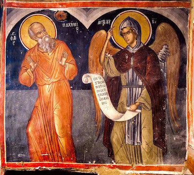 Orthodox Greek Byzantine icon of Saint Pachomius the Great (3 ...