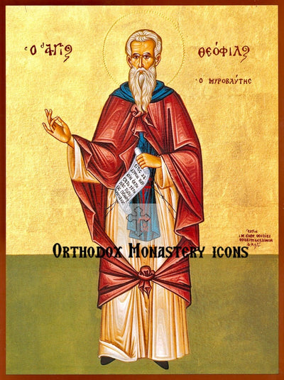 St. Theophilus the Myrrhgusher of Macedonia icon