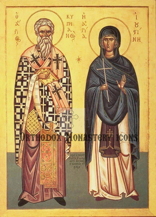 Ss. Cyprian and Justina icon