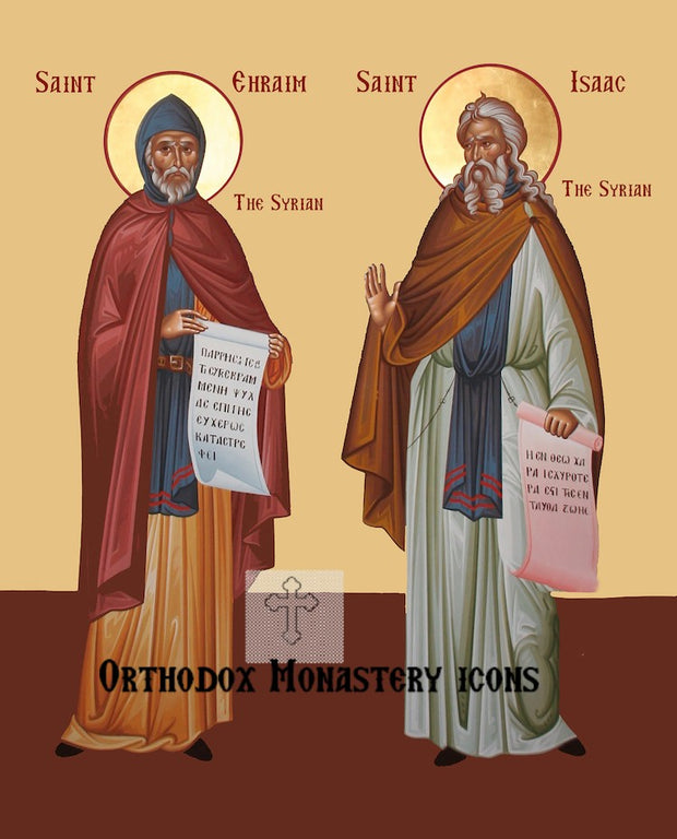 St. Ephraim and St. Isaac the Syrians icon