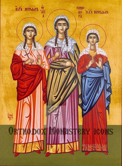 Sts. Menodora, Metrodora and Nymphodora icon