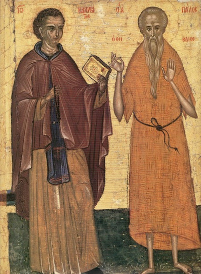 Ss. Paul of Thebes and John Calebytes icon