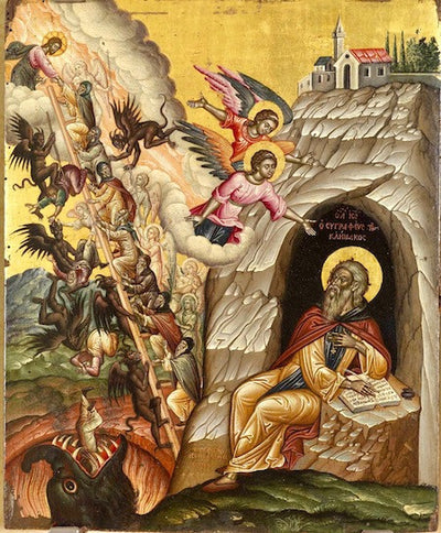 Ladder of the Divine Ascent, the Vision of St. John of Climacus icon